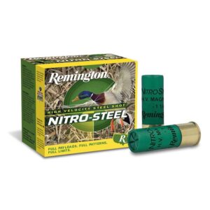 Remington Nitro-Steel High-Velocity Shotshells 12ga 3″ 1-3/8 oz #2 1300 fps 25/ct