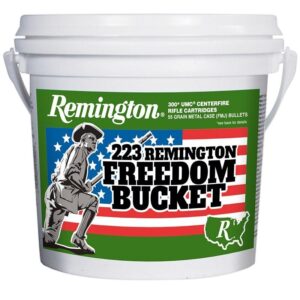 Remington UMC “Freedom Bucket” Rifle Ammunition .223 Rem 55 gr. FMJ 3240 fps 300/ct