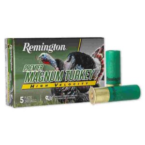 Remington Premier Magnum Turkey HV Shotshells 12ga 3-1/2″ 2oz 1300 fps #4 5/ct