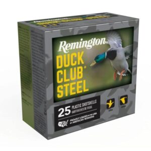Remington Duck Club Steel Shotshells 12ga 2-3/4″ 1-1/8oz 1375 fps #4 25/ct