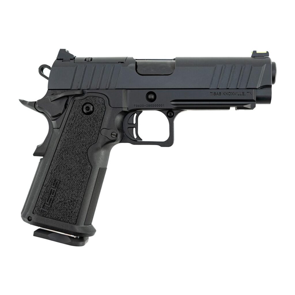 SDS Tisas 1911 Carry B9R Double Stack Handgun 9mm Luger 17rd Magazines(1) 4.25'' Black Cerakote Finish