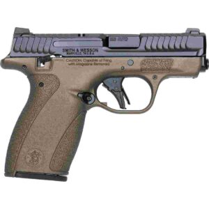 S&W Exclusive “Mid-Bro” M&P Bodyguard 2.0 No Thumb Safety Handgun .380 Auto 10(1)&12(1)rd Magazines 2.75″ Barrel Midnight Bronze Grip