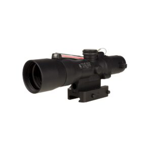 Trijicon Compact ACOG 3×30 Rifle Scope Red Chevron .223/62gr. w/ Mount Illuminated Black