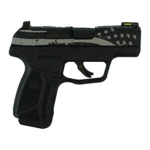 Ruger Max-9 Pro Optic Ready Handgun 9mm Luger 12rd Magazine 3.2″ Barrel Flag Engraved