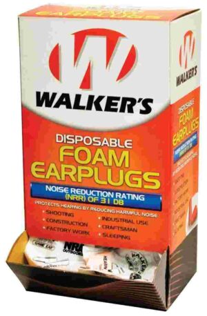 Walker’s Foam Ear Plugs (200 pair/box)