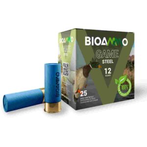 BIOAMMO Steel Game Pheasant Shotshells 12 ga 2-3/4″ 1 oz 1265 fps #5 25/ct