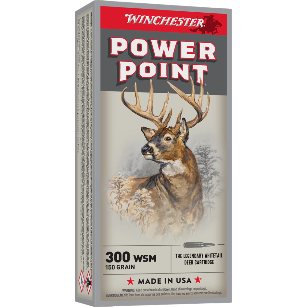 Winchester Super-X Power Point Rifle Ammunition .300 WSM 150 gr. PSP 3270 fps 20/ct