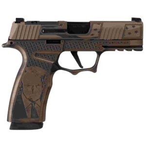 Sig Sauer P365 XMACRO TACOPS “Trump Fight” Handgun 9mm Luger 17rd Magazines(3) 3.7″