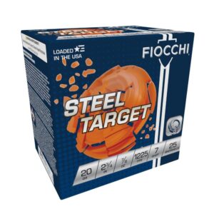 Fiocchi Steel Dove Low Recoil Shotshells 20 ga 2-3/4″ 7/8oz 1225 fps #7 25/ct