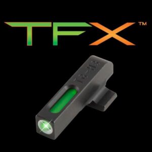 Truglo TFX Tritium/Fiber-Optic Day/Night Sights Beretta PX4 Storm Excluding Compact (Front Sight Only) – White Outline Front/Rear Green