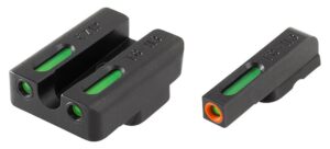 Truglo TFX Pro Tritium/Fiber-Optic Day/Night Sights Fit CZ 75 Series (Most Models) – Front Orange/Green Rear
