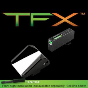Truglo TFX Tritium Fiber Optic XTREME Handgun F.A.S.T. Sights Fit Glocks Except 42/43 & M.O.S. – F.A.S.T Rear Sight / TFX Front Sight – White