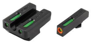 Truglo TFX Pro Tritium/Fiber-Optic Day/Night Sights Fit Walther P99/Walther PPQ – Orange Outline Front/Rear Green