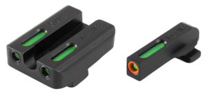 Truglo TFX Pro Tritium/Fiber-Optic Day/Night Sights Fit Springfield XD|Springfield XDM (excluding 5-1/4 in Comp Series)|Springfield XDS – Orange Outline