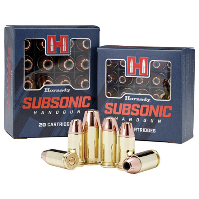 HORNADY SUBSONIC 40SW 180G XTP 20RD BX 200RD CASE