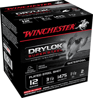 WINCHESTER DRYLOK SUPER STEEL 12G 3.5″ 1.5OZ #2 SHT 25RD/250RD