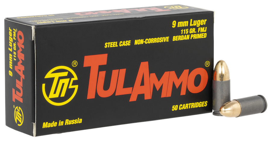 TULAMMO 9MM 115GR FMJ 50RD BOX