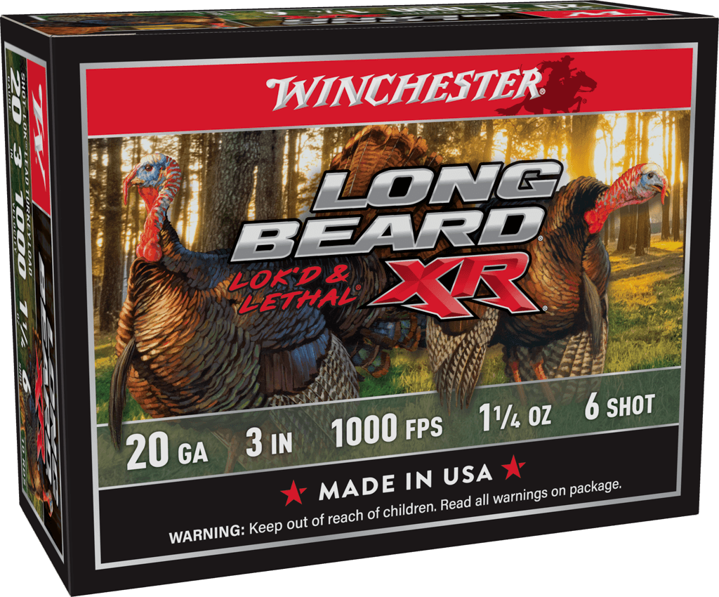 WINCHESTER LONG BEARD XR 20G 3" #6  1.25OZ 10RD BX 100RD CS