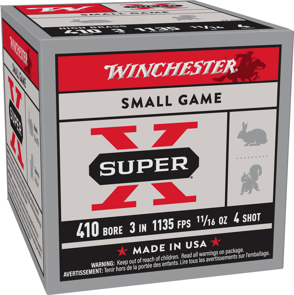 WINCHESTER SPR-X HB GL 410GA 3" #4 25RD BX 250RD CS