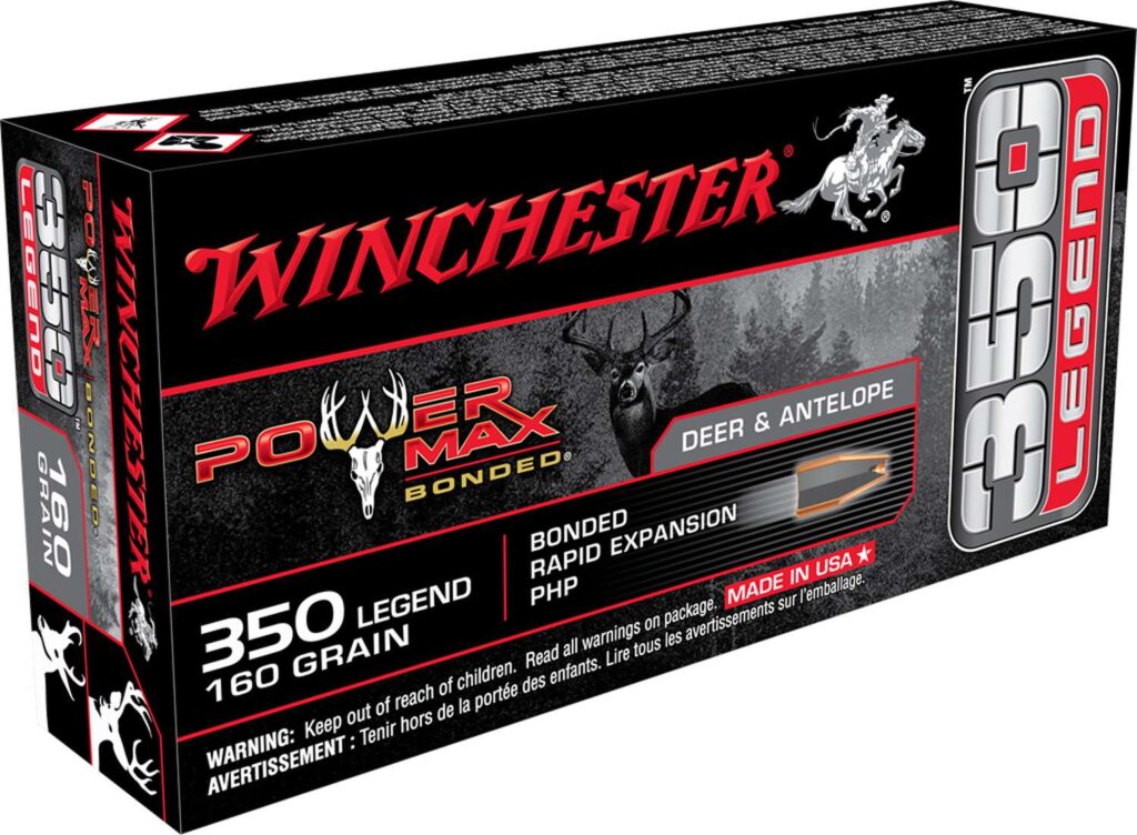 WINCHESTER POWER MAX BONDED 350LGD 160G 20RD BX 200RD CASE