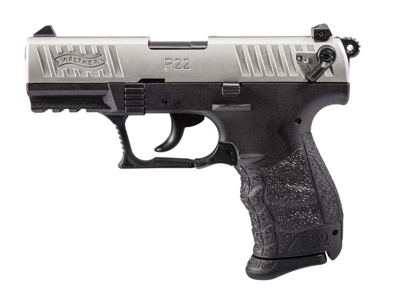 WALTHER P22Q 22LR PSTL NICKEL/BLK 10RD