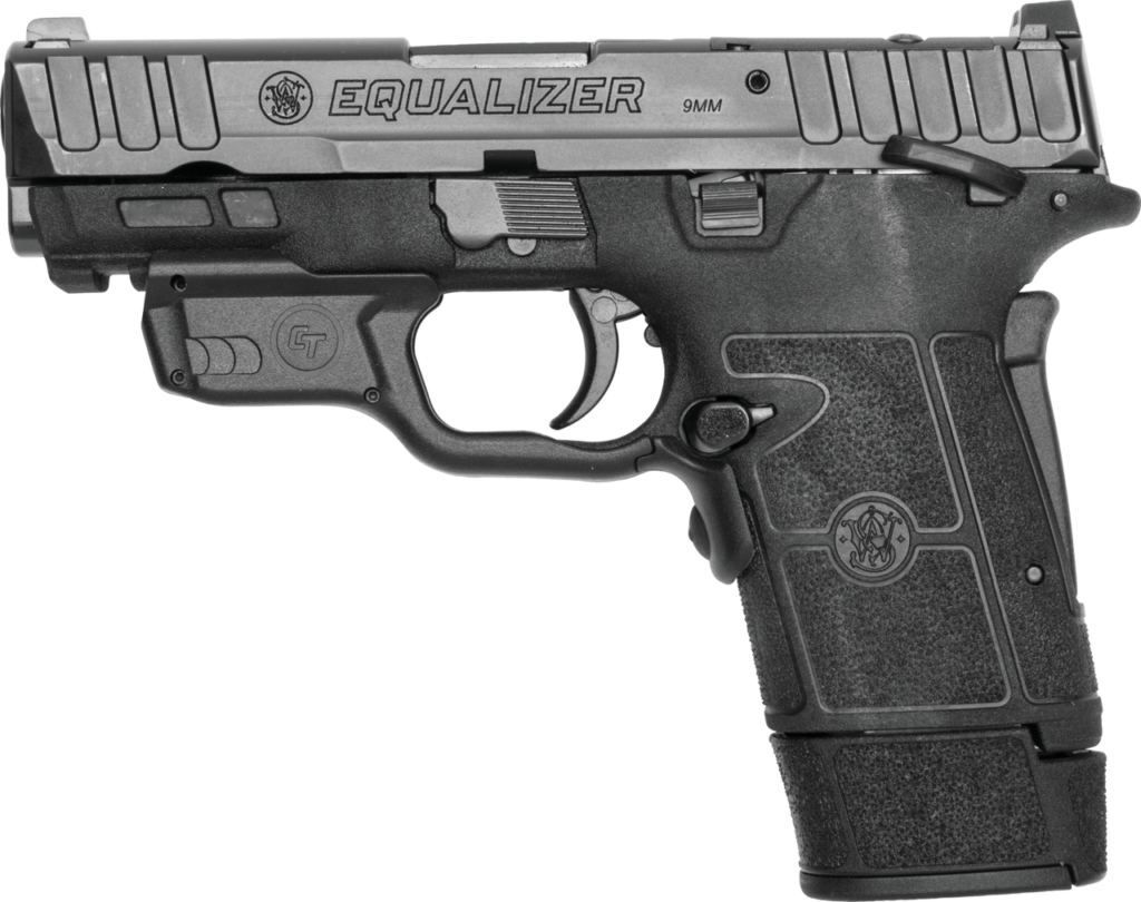 SMITH & WESSON EQUALIZER 9MM W/ CRMSN TRC LSRGUARD 3.675" 10RD,13RD,15RD