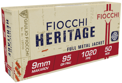 FIOCCHI 9 MAKAROV 95GR FMJ 50RD BX 1000RD CASE