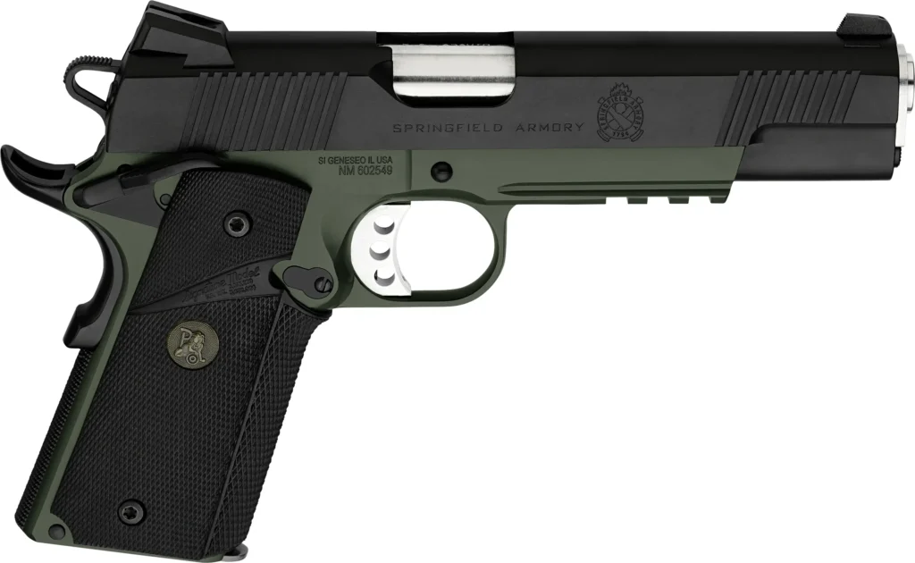 SPRINGFIELD ARMORY 1911 LOADED OPERATOR/MARINE CORP 45ACP, 5" ODG, 2-7RD