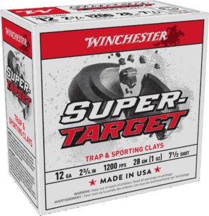 WINCHESTER SUPER TARGET 12GA 2-3/4″ 1OZ #7.5 25RD BX 250RD CASE