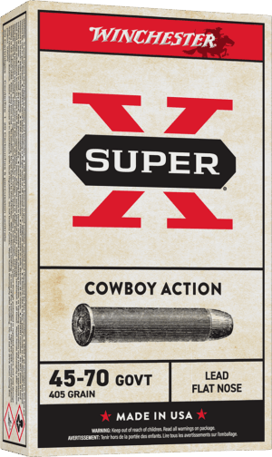 WINCHESTER SUPER X COWBOY 45-70GVT 405GR LFN 20RD BX 200RD CS