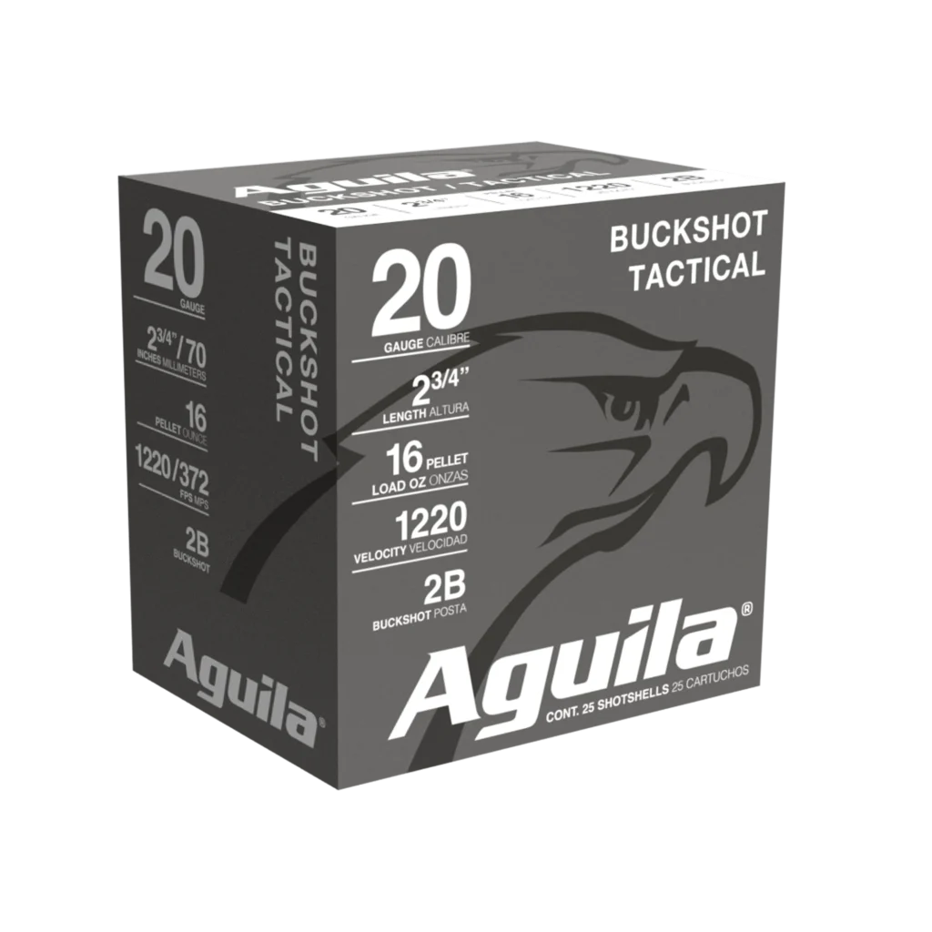 AGUILA 20GA 2B BUCKSHOT 2-3/4" 16 PELLET 25RD BX 10 BXS PER CS