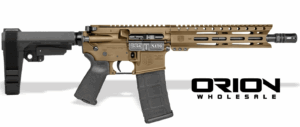 DIAMONDBACK DB15 5.56 10″ PSTL BRNT/BRZ W/SBA3 BRACE 30RD MAG ORION EXCLUSIVE