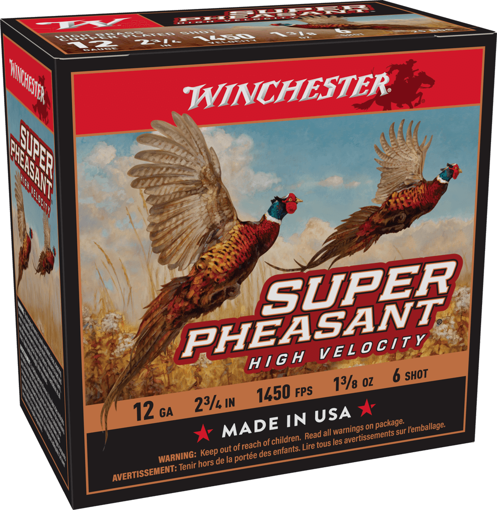 WINCHESTER SUPER PHEASANT 12 GA 2-3/4" #6 HV HB 1-3/8 OZ 25 RD/BX 10 BX/CS