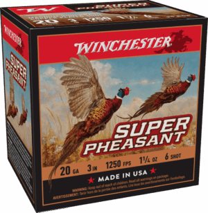WINCHESTER SUPER X PHEASANT 20 GA 3″ #6 HB 1-1/4 OZ 25 RD/BX 10 BX/CS