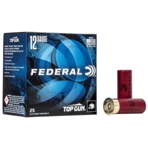 Federal Top Gun Shotshells 12 ga 2-3/4″ 1-1/8 oz 1200 fps #7.5 250/ct Case(10 Boxes-25/ct)