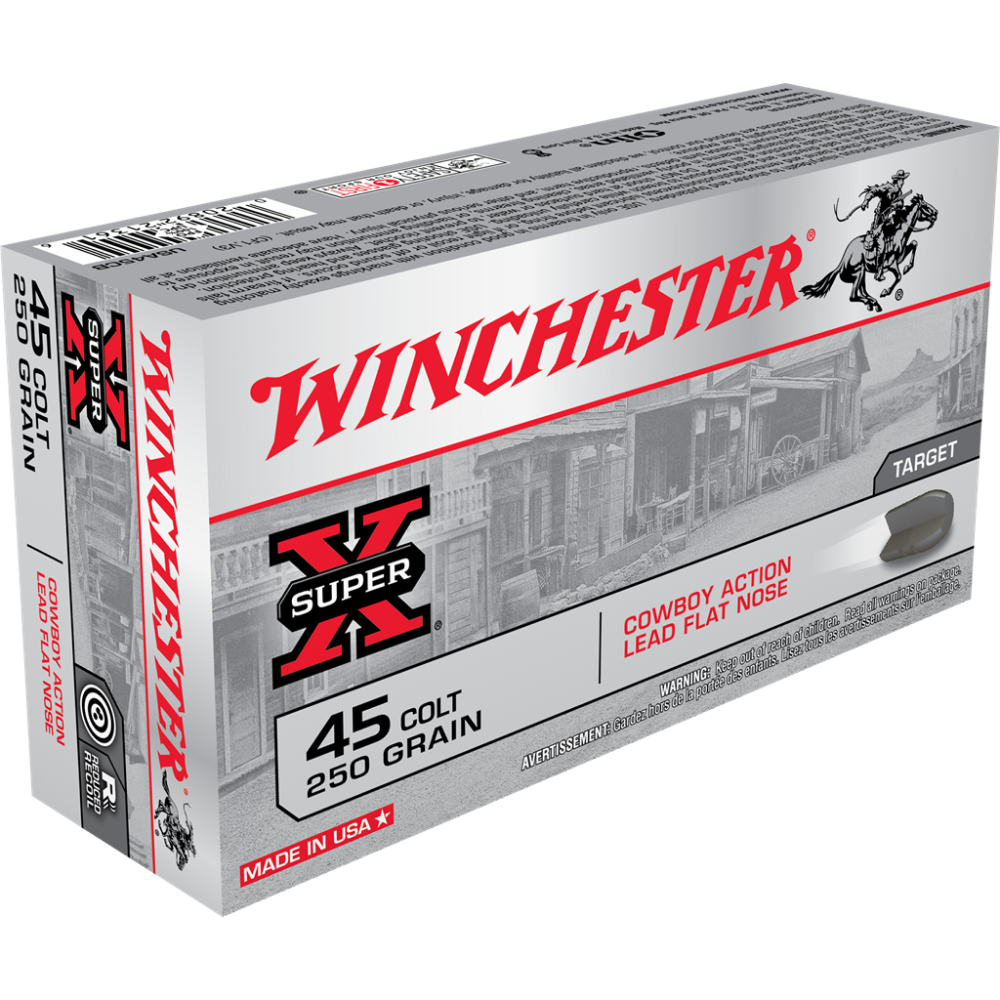 Winchester Cowboy Load Handgun Ammunition .45 Colt 250 gr. LRN 750 fps 50/ct