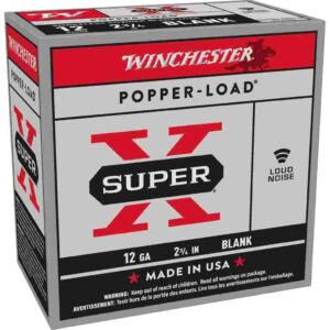 Winchester Super-X Blank Cartridges 12 ga 2-3/4″ Smokeless 25/ct