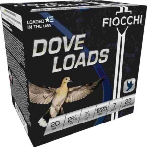 Fiocchi Steel Target Shotshells 20 ga 2-3/4″ 7/8oz 1225fps #7 25/ct