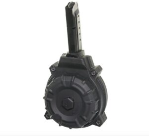 Promag S&W Shield Magazine 9mm Black Polymer Drum – 50/rd