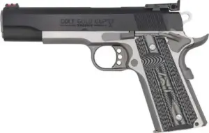 COLT 1911 GOLD CUP LITE SERIES 70 TWO TONE 38 SUPER STS BLUE GRIPS 5″ 9+1