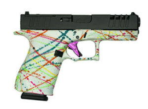 Great Lakes Firearms GL19SWHT Striker 4″ 15+1 Splatter White/Nitride Barrel