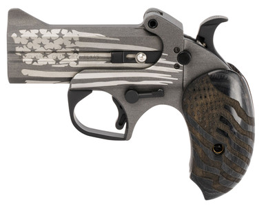 Bond Arms BAOGPG Old Glory 3.5" .45 Long Colt/.410 Bore 2 Rounds Stainless/Wood/American Flag Finish W/ Driving Holster