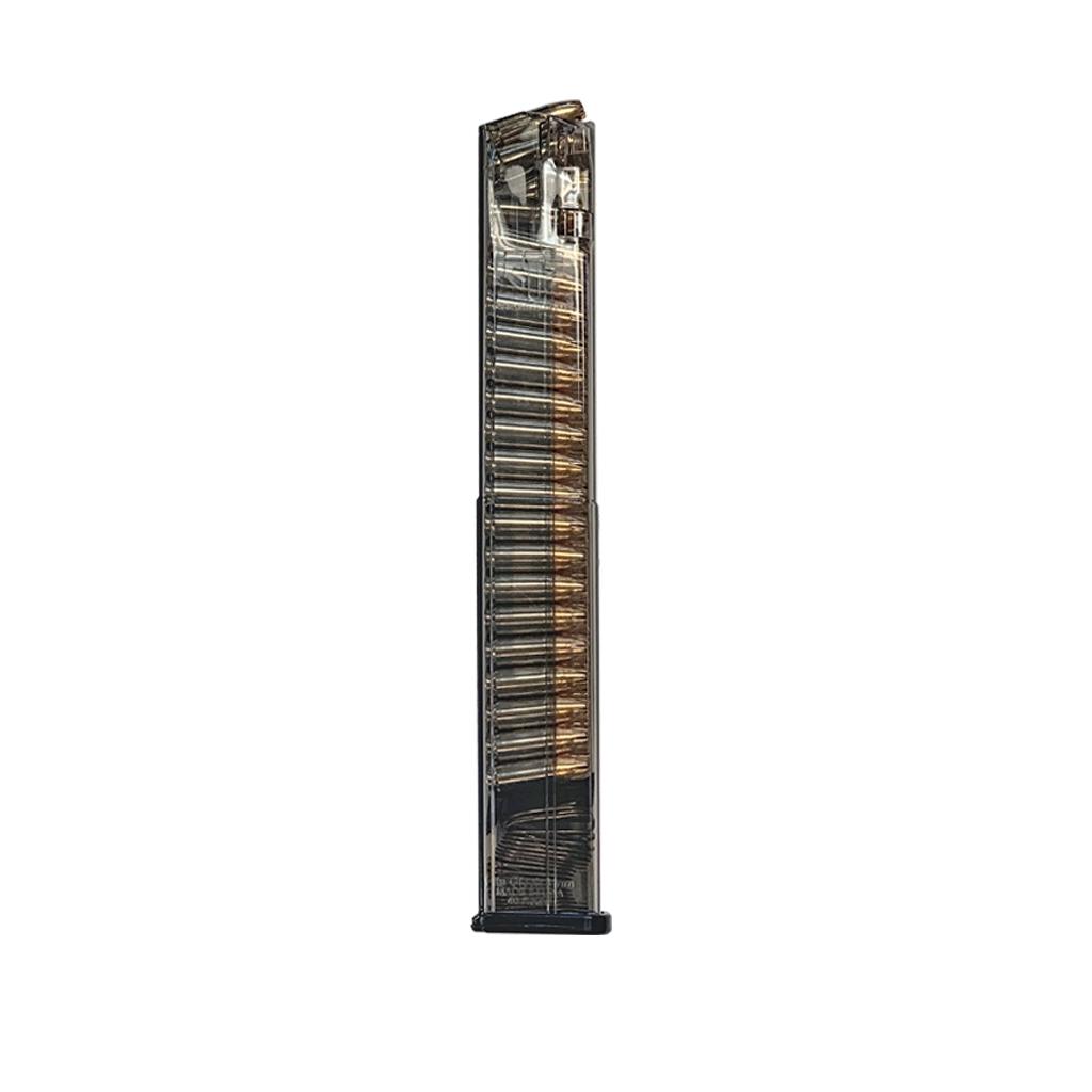 Elite Tactical Systems (ETS) Glock 18 40/rd 9mm Magazine - For Glock 17 18 19 19x 26 34 45