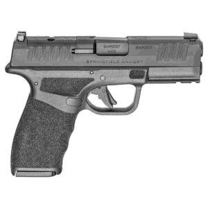 Springfield Hellcat PRO Compact White-Dot Handgun 9mm Luger 15(1)&17(1)rd Magazines 3.8″ Black Frame