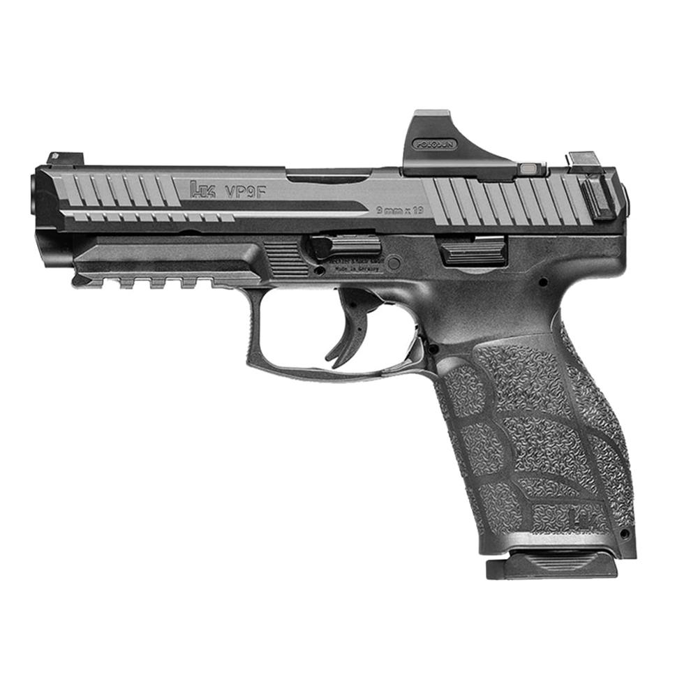H&K VP9A1 F HOLOSUN SCS Handgun 9mm Luger 17rd (1) & 20rd (1) Magazines 4.53" Barrel Black Optic Ready
