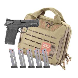 Smith & Wesson M&P380 Shield EZ M2.0 Handgun Bundle .380 Auto 8rd Magazines (5) 3.68″ Barrel Black with Case