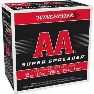 Winchester Light Target 12ga 2-3/4″ 1-1/8oz 1250 fps 25/ct