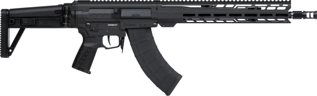 CMMG Dissent Mk47 Rifle - Black | 7.62x39 | 14.3" Barrel | 13.5" M-LOK Handguard | SVD Brake (Pinned & Welded)