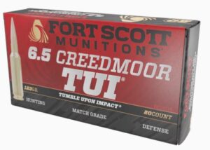 Fort Scott Munitions 6.5 Creedmoor Rifle Ammo – 123gr | 20rd Box