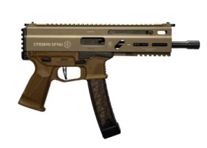 Grand Power Stribog SP45A3 .45 ACP Semi-Auto Pistol – Flat Dark Earth | 8″ Threaded Barrel | 3x 20rd Mags